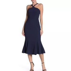 Dress the Population – Brandy Crepe Midi Dress (BLACK / XS)